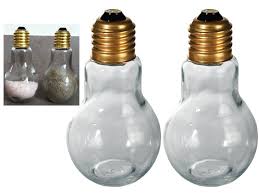 Salt Pepper Shaker Light Bulb Kitchen Light Pots Gift Tableware Dining Novelty Ebay