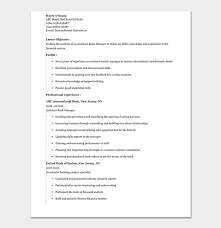 Managing and coordinating with various vendors for outsourced work. Banking Resume Template 34 Samples Examples
