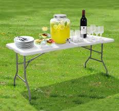 6ft Heavy Duty Folding Table Portable Plastic Camping Garden Party Catering New Direct2publik
