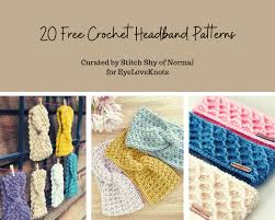 This easy knit headband free pattern can be worn 10 different ways, and will keep those little frizzy hairs in check all summer long. 20 Free Crochet Headband Patterns Eyeloveknots