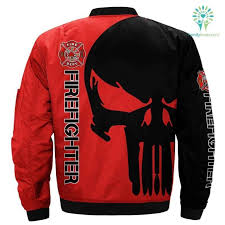 Firefighter Job Title 3d Print Jacket Familyloves Com In 2020 Print Jacket Jackets Printed Bomber Jacket