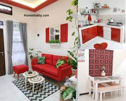 Lantai marmer mewah / rumah minimalisdi video kali ini , menampilkan rumah minimalis berlantai marmer putih carara yg sangat mewah, dan juga begitu tren di. Inspirasi Rumah Dengan Sentuhan Warna Merah Bikin Suasana Lebih Hidup Homeshabby Com Design Home Plans Home Decorating And Interior Design