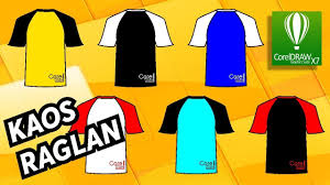 Pola raglan desain baju futsal garuda print. Desain Kaos Raglan Corel Klopdesain