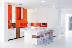 Grey and white kitchen furniture with grey backsplash. Not So Basic Backsplashes Kitchen Bath Design News