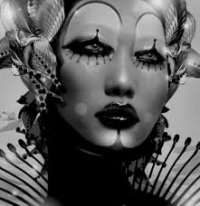 Black And White Clown Makeup Ideas Chen Man Face Clown Asian Makeup Face Clown Makeup Makeup Fantasy Makeup