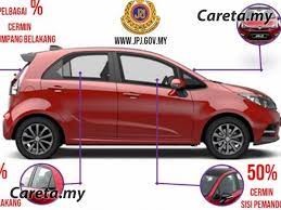 Dua minggu lepas, aku pergi ke sebuah kedai tinted kat area cheras utk tinted kereta baru aku; Cermin Gelap Undang Undang Sudah Berubah Careta