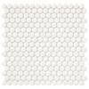 Quarry tile is made with ground materials in a process that's very similar to brick (though technically stronger). Mohawk Vivant Gloss White 12 X 13 Porcelain Mosaic Tile At Menards