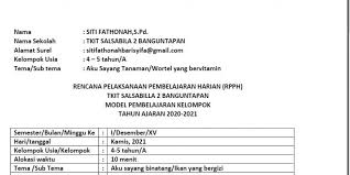 Jun 08, 2021 · pembelajaran modul pedagogi terdiri dari 4 modul: Guru Berbagi Rpph Tk It Salsabilla 2