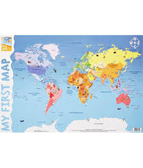 My First World Map Wall Chart Buy My First World Map Wall