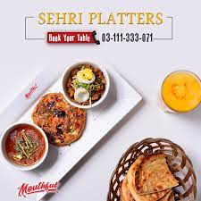 Our Sehri Platter Has Delicious Assortments Of All Sehri Favourites For Reservations And Delivery Call 0311 1333071 Mouthful Sehri Desi Food Food Foodie