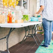 Shop for lifetime 6 folding table online at target. Lifetime 6 Ft Fold In Half Table White Granite Walmart Com Walmart Com