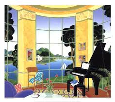 After receiving his bachelor's degree from wesleyan university, he studied art history at columbia. Yellow Music Room Fine Art Print By Thomas Mcknight At Fulcrumgallery Com