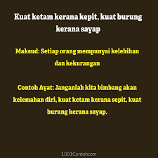Mukhriz seorang yang pendiam, tetapi air yang tenang jangan disangka tiada buaya kerana dia pernah menjadi juara dalam pertandingan debat. Koleksi Peribahasa Melayu Maksud Serta Contoh Ayat 1001 Contoh