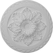 Ekena Millwork 2 In X 23 5 8 In X 23 5 8 In Polyurethane Bordeaux Deluxe Ceiling Medallion Moulding Cm23bofif Ceiling Medallions Colored Ceiling Turtle Painting