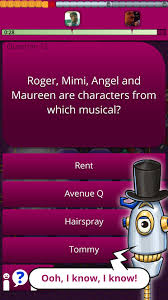 Defying gravity, seasons of love, or elephant love medley? Quiztix Musicals Quiz Broadway Theatre Trivia Game For Android Apk Download