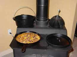 Woodburning Stove It S Not Just For Heating It S For Cooking Wood Stove Cooking Wood Burning Stove Fire Cooking