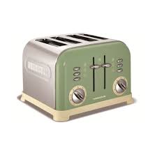Morphy Richards 4 Slice Accents Sage Green Toaster Wide Slots Easy 242001 C Green Toaster Toaster Morphy Richards