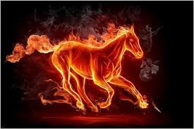 Unique Running Horse On Fire Animal Art Poster Smoke Flames Glowing 24x36 Horse Wallpaper Fire Art Fire Horse