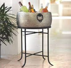 Party Beverage Tub Ice Bucket Wine Beer Cooler Steel Bar Stand Bottle Drink Best Beverage Tub Party Beverage Tub Home Decorators Collection