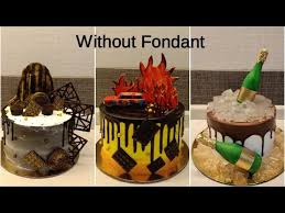 Birthday cakes for men cakes for boys beautiful cakes amazing cakes harley davidson cake mud cake dream cake custom cakes cake designs. Birthday Cake Ideas For Men Father S Day Cake Ideas Without Fondant Cake For Men Youtube