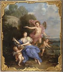 Louis Boullogne Allegorie Du Printemps Fontainebleau Musees Nationaux Peinture