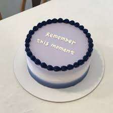 Korean Minimalist Birthday Cake For Boyfriend Minimalist Moment Cake Cute Cakes Korean Cake Simple Birthday Cake