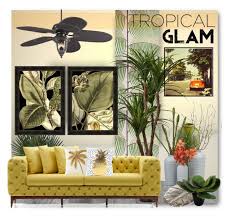 Tropical Glam Tropical Living Room Tropical Decor Retro Home Decor