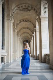 Lapis Blue Silk Strapless Maxi Dress Gown By Alexandra King Etsy Canada