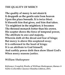 William Shakespeare The Quality Of Mercy Is Not Strain D Quotes And Notes New Beginning Quotes Quotes