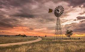 Country Life Wallpaper Windmill Landscaping Landscape Wallpaper Farm Scenery
