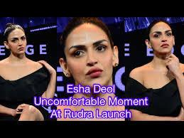 Esha Deol Gets Uncomfortable After Her Surgery As She Attends Rudra Launch