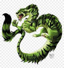 Chinese Dragon And Tiger Drawings For Kids Green Tiger Dragon Free Transparent Png Clipart Images Download