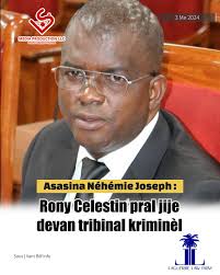 📌Nan yon òdonans li rann, Jij enstriksyon Edwige Dorsainvil voye ansyen  Senatè Sant lan devan tribunal kriminèl, pou enplikasyon li nan asasina  jounalis🇭🇹Néhémie Joseph la. Majistra a di gen sifizamman chaj ak