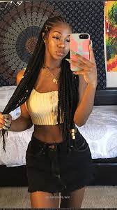 Nice 2018 Braided Hairstyle Ideas For Black Women Looking For Some New Ways To Braid Cabelo Com Trancas Africanas Penteados Com Tranca Afro Cabelo Com Tranca