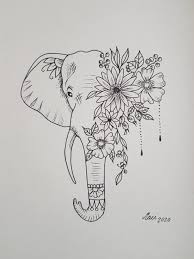 Feminine Elephant Tattoo Idea Elephant Tattoos Elephant Head Tattoo Mandala Elephant Tattoo