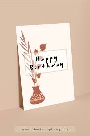 Print Out Happy Birthday Card Pdf Printable Happy Birthday Card Instant Download Pdf Us Eu Sizes In 2020 Happy Birthday Cards Printable Happy Birthday Cards Birthday Cards