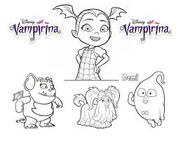 They also have super cute vampirina and other disney pumpkin carving stencils. Get This Vampirina Coloring Pages Vampirina Gregoria Wolfie And Demi