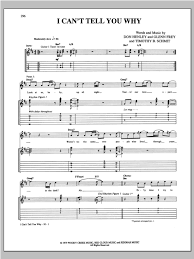 Eagles I Can T Tell You Why Sheet Music Pdf Notes Chords Rock Score Guitar Chords Lyrics Download Printable Sku 153430