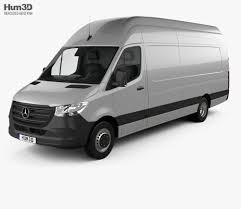 3d Model Of Mercedes Benz Sprinter Panel Van L4h3 2019 Benz Sprinter Mercedes Benz Benz