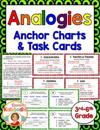 Analogies Word Analogies Task Cards And Instructional
