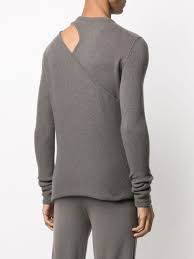 89% lana, 9% cachemire, 1% elastan. Rick Owens Cashmere Banana Ziggy Knitted Jumper In Grey Grey For Men Lyst