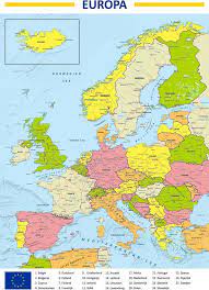 Mocht je nog vragen over slowakijë hebben mail ze ons. Poster Kaart Europa 70x100cm Kaart Europa Poster Kaart Europa Met Vermelding Van De Landen Van De Europese Unie Plaatsnamen Zijn I Poster Map World Map