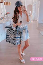 Baseball Cap Outfit Inspiration For Summer Days Emily Ann Gemma The Sweetest Thing Blog Popular Outfits Cool Summer Outfits Fashion