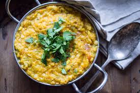 Transfer the lentils to a serving dish and garnish with cilantro. Indian Red Lentil Dal The Wanderlust Kitchen