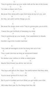My Chemical Romance Teenagers Chords Lyrics For Guitar Ukulele Piano Keyboard With Strumming Pattern Guitar Chords For Songs Ukulele Songs Ukulele Chords Songs