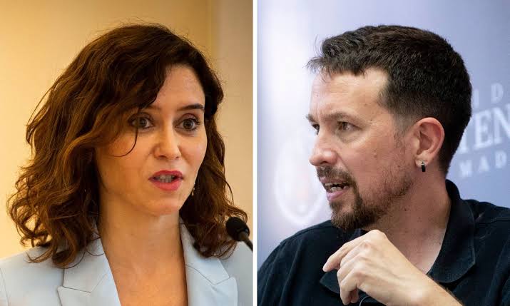 La contundente réplica de Pablo Iglesias a Ayuso por acusarle de “seguir  haciendo el mal”
