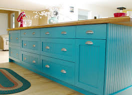 It is also a common decorative feature for furniture, doors and walls. Bold And Blue Kitchen Island Design With Beadboard Cabinet Doors Eclectic Kitchen Milwaukee By Dura Supreme Cabinetry Houzz