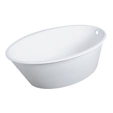 Freestanding tubs take the cake over built in tubs in a number of ways. Clarke Ca5836fs 01 Oval One Matte White 58 X 36 1 2 X 19 2 Freestanding Tub