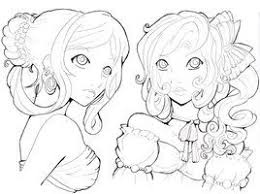 Deviantart More Like Cordelia Jewel Of The Sea Line By Namtia Cute Coloring Pages Coloring Pages Art