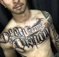 This religious script tattoo design runs from the ribs to the back. Tattoo Script And Writing 5 Tips For Successful Script Tattoos